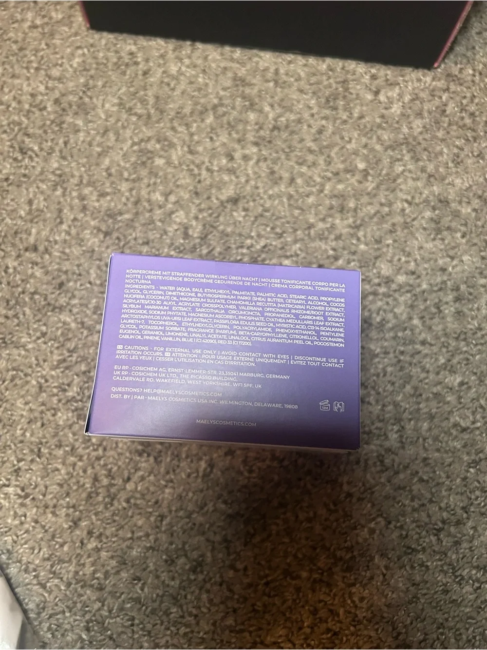 NEW! MAELYS Get-Dreamy Overnight Toning Body Whip - Purple & White Box